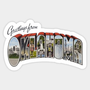 Greetings from Oklahoma Sticker